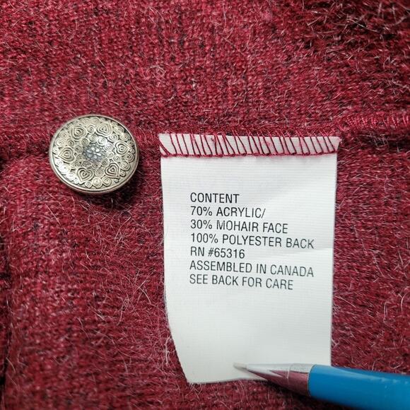 Sierra Sport Mohair Nordic Cardigan size Large - Picture 14 of 15